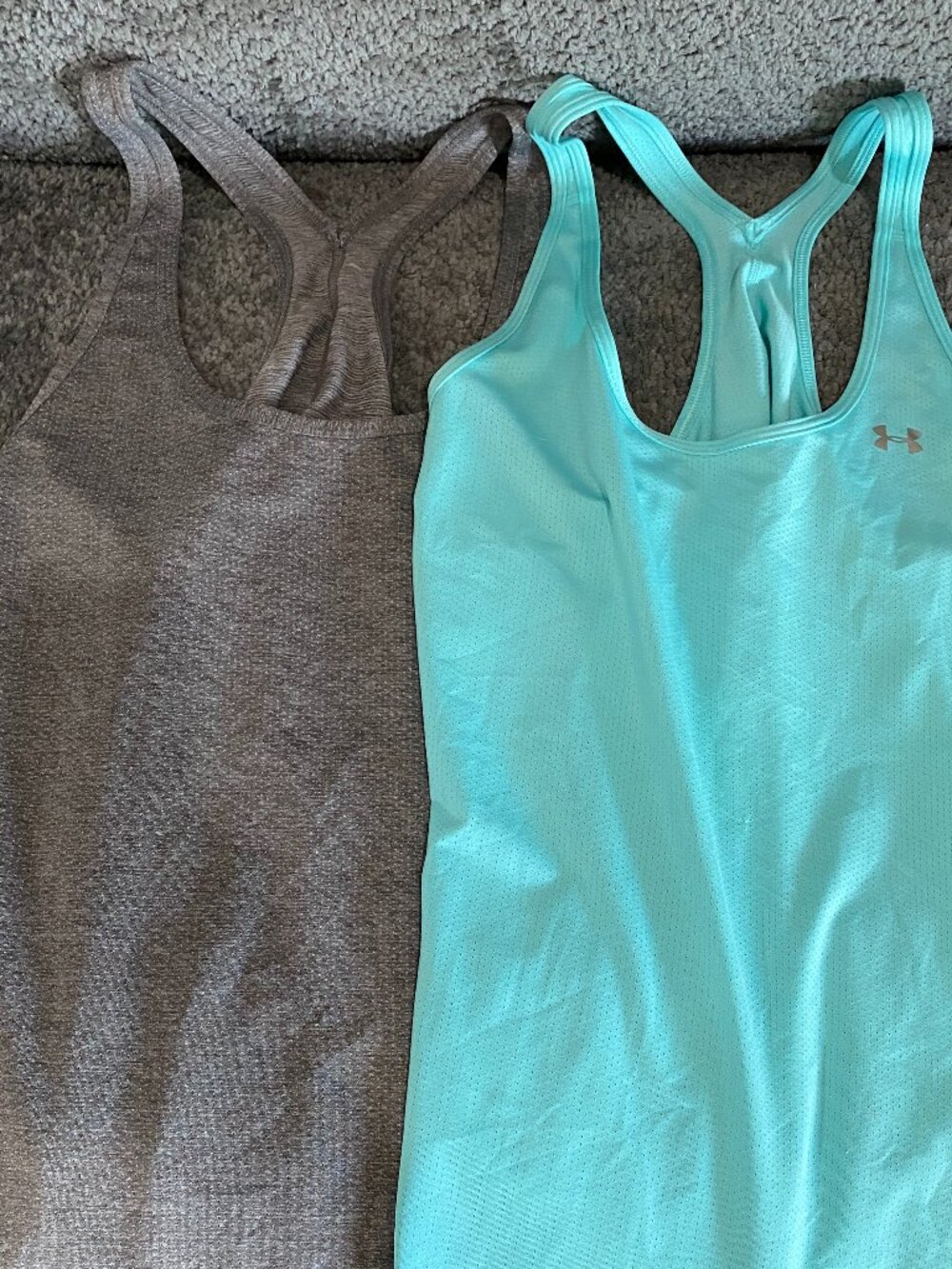2-PACK Under Armour HeatGear Racerback Tank Tops Athletic Workout